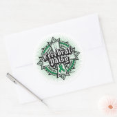 Sticker Rond Croix celtique de la Peste céréalière (Enveloppe)