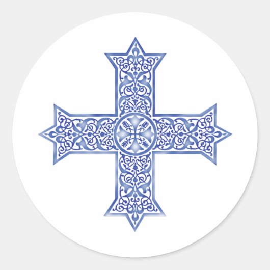 Sticker Rond Croix copte (Devant)