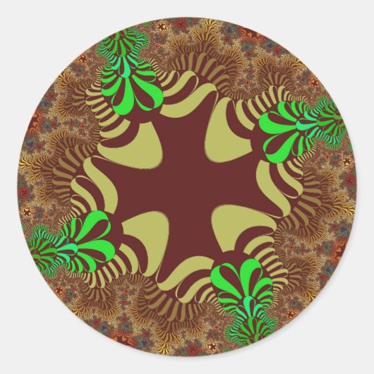 Sticker Rond Croix de bronze (Devant)