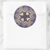 Sticker Rond Croix de chrome bleu (Sac)