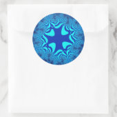 Sticker Rond Croix de l'océan bleu (Sac)