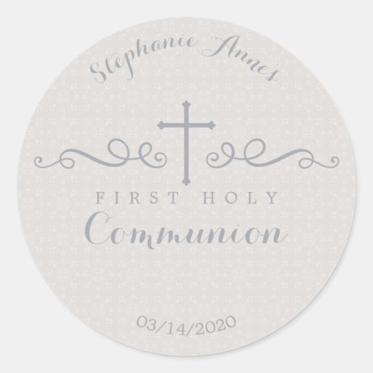Sticker Rond Croix de l'organisme de communion dans le modèle f (Devant)