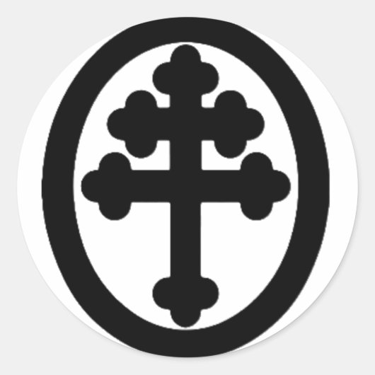Sticker Rond Croix de Lorraine (Devant)