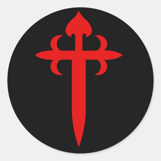 Sticker Rond Croix de Saint-Jacques (Devant)
