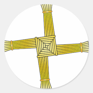 Sticker Rond Croix de St Brigid