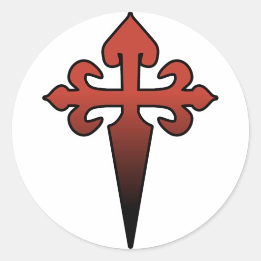 Sticker Rond Croix et Dagger (Devant)