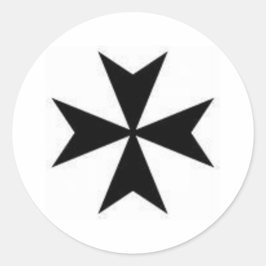 Sticker Rond Croix maltaise d'origine (Devant)