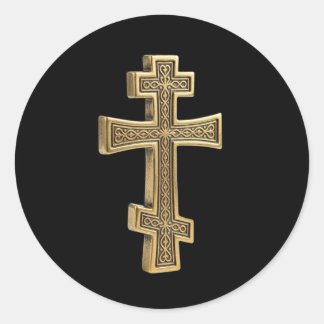 Sticker Rond croix orthodoxe