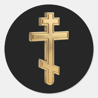 Sticker Rond croix orthodoxe