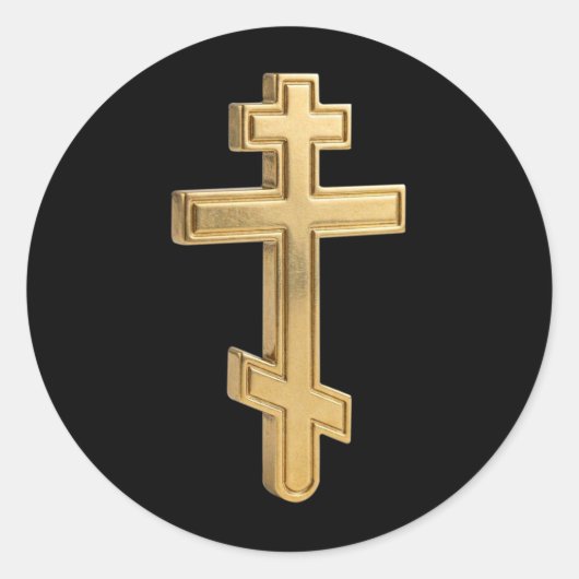 Sticker Rond croix orthodoxe (Devant)