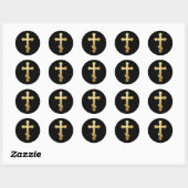 Sticker Rond croix orthodoxe (Feuille)