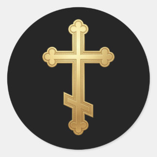 Sticker Rond croix orthodoxe