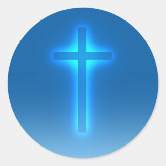 Sticker Rond Croix religieuse | Christian
