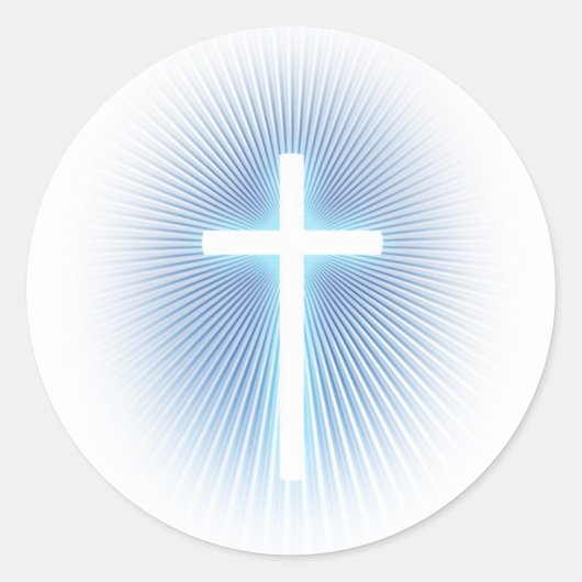 Sticker Rond Croix religieuse | Christian (Devant)