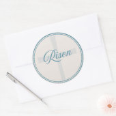 Sticker Rond Croix ressuscité - Sceau de chasse grand (Enveloppe)