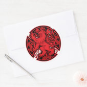 Sticker Rond Croix-Rouge écossaise (Enveloppe)