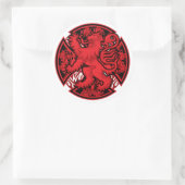 Sticker Rond Croix-Rouge écossaise (Sac)