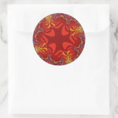 Sticker Rond Croix-Rouge hawaïenne (Sac)