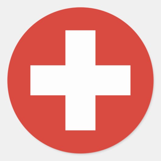Sticker Rond Croix-Rouge suisse (Devant)