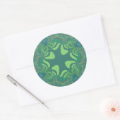 Sticker Rond Croix verte (Enveloppe)