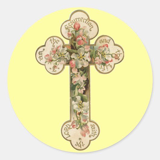 Sticker Rond Croix vintage (Devant)