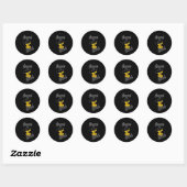 Sticker Rond Croquet Chick #4 (Feuille)