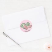 Sticker Rond Croquis de pastèque (Enveloppe)