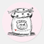 Sticker Rond Croquis Jam Jar (Devant)