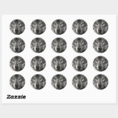 Sticker Rond Croquis Wolf (Feuille)