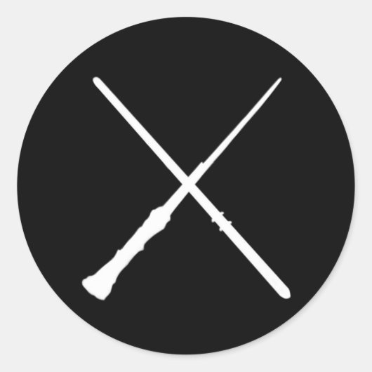 Sticker Rond Crossed wands (Devant)