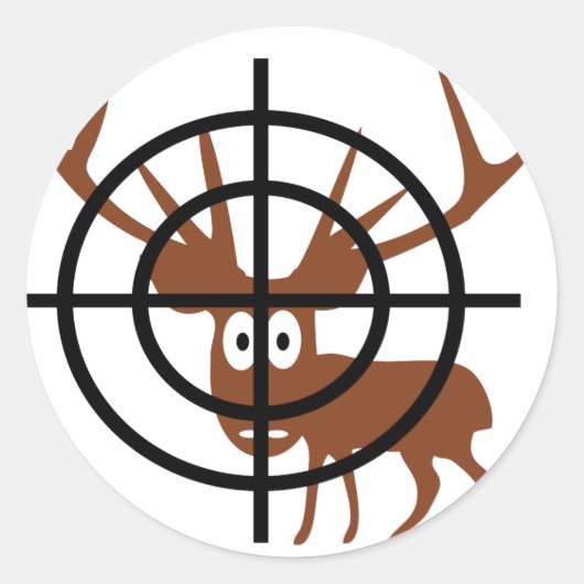 Sticker Rond Crosshair Deer (Devant)