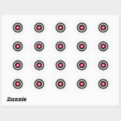 Sticker Rond Crosshairs BullsEYE cible (Feuille)