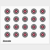Sticker Rond Crosshairs BullsEYE cible (Feuille)