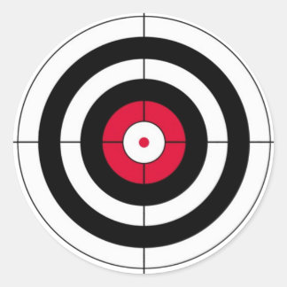 Sticker Rond Crosshairs BullsEYE cible