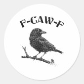 Sticker Rond Crow F-CAW-F (Devant)