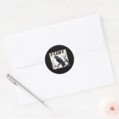 Sticker Rond Crow F-caw-f drôle (Enveloppe)