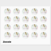 Sticker Rond Croyant (Feuille)