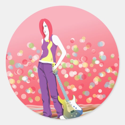 Sticker Rond Croyant de rêve (Devant)