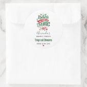 Sticker Rond Croyez en la bougie magique de la typographie de N (Sac)