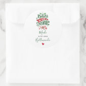 Sticker Rond Croyez en le Noël magique fait avec amour (Sac)