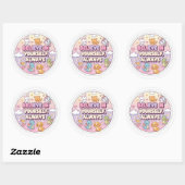 Sticker Rond Croyez en vous-même (Feuille)