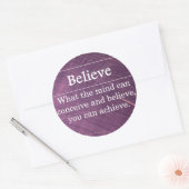 Sticker Rond Croyez que vous pouvez faire n'importe quoi (Enveloppe)