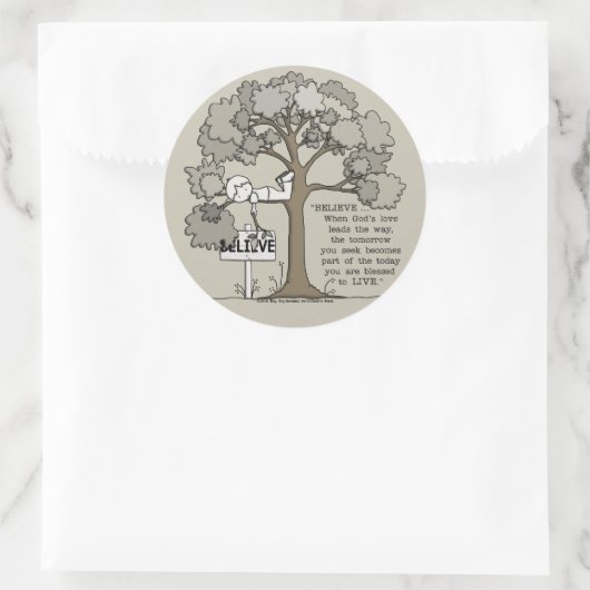 STICKER ROND CROYEZ VIVRE (Sac)