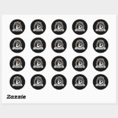 Sticker Rond CRPS Warrior  Not For The Weak Orange Ribbon Aware (Feuille)