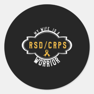Sticker Rond Crpsrsd Sensibilisation Orange Ribbon Tee Don Pour
