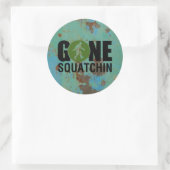 Sticker Rond Cru allé de Squatchin (Sac)