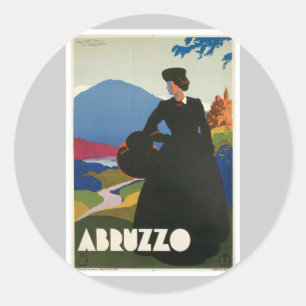 Sticker Rond Cru de l'Abruzzo Italie