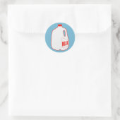 Sticker Rond Cruche de lait (Sac)