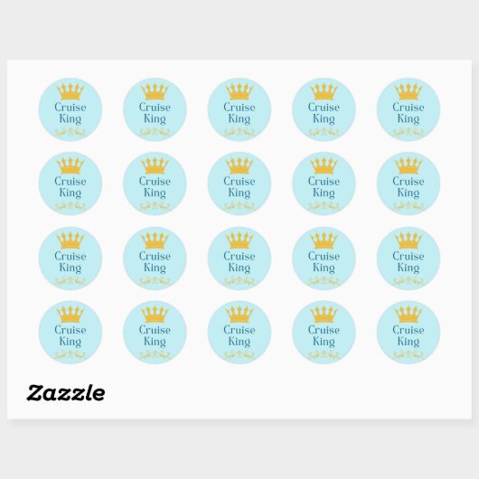 Sticker Rond Cruise King (Feuille)