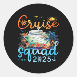 Sticker Rond Cruise Squad 2025 Family Group Correspondance Crui
